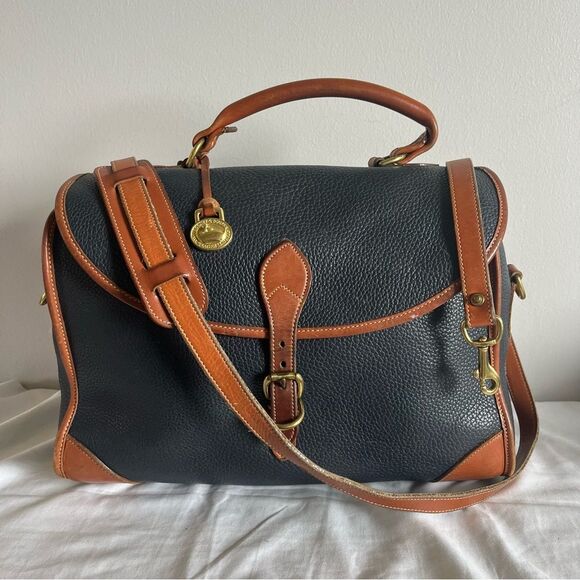 DOONEY BOURKE Vintage XL Duffle Laptop Messenger Flap Jumbo Tote